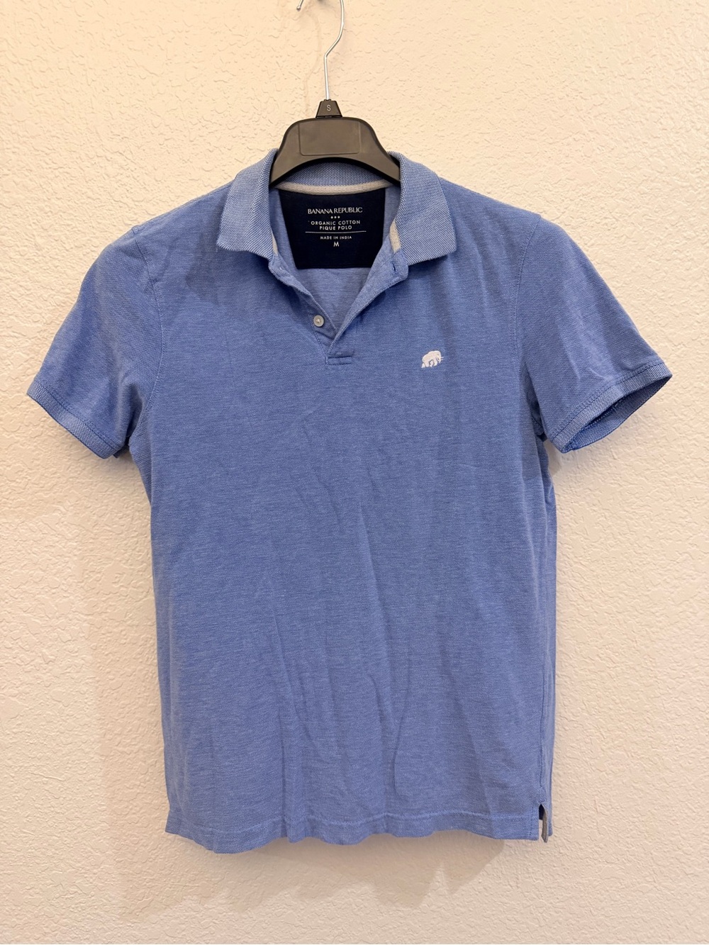 Banana Republic Light Blue Men’s Polo with Embroidered Logo